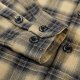 American Retro Plaid Shirt Coat Men