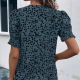 Women's V-neck Short-sleeved Shirt Printed